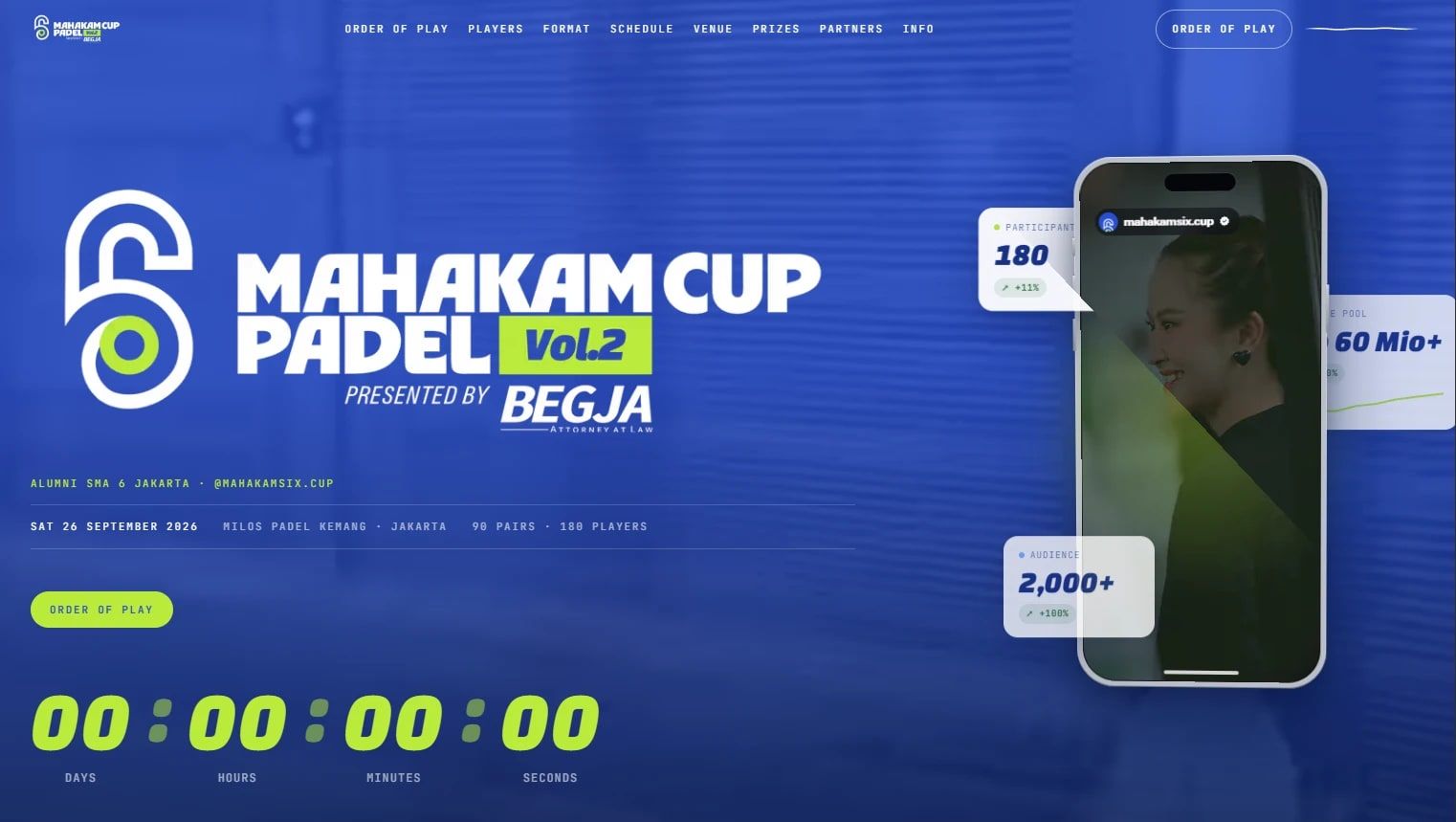 Mahakam Cup Padel Vol.2, Alumni SMA 6 Jakarta