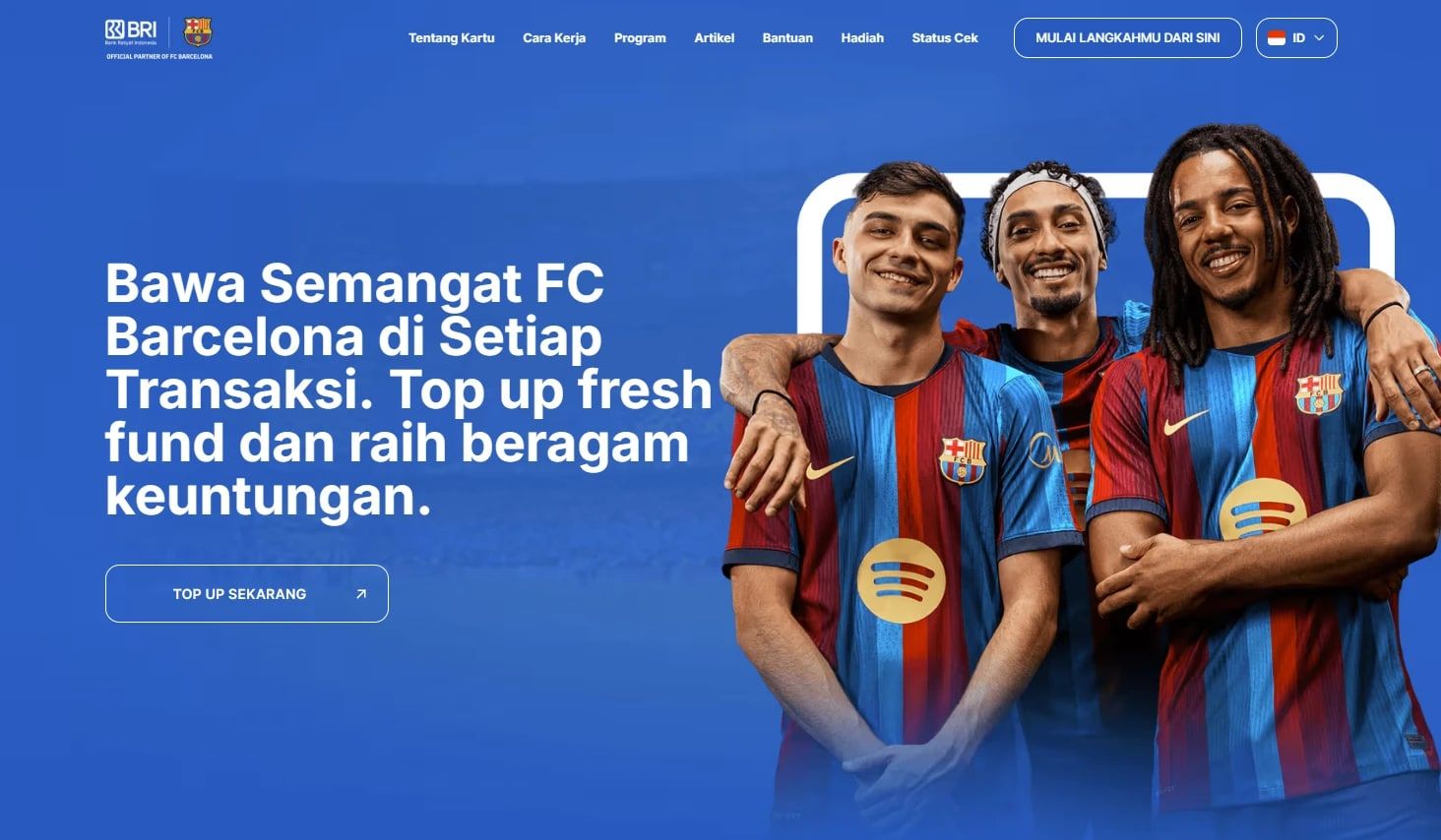Debit BRI FC Barcelona, BRI